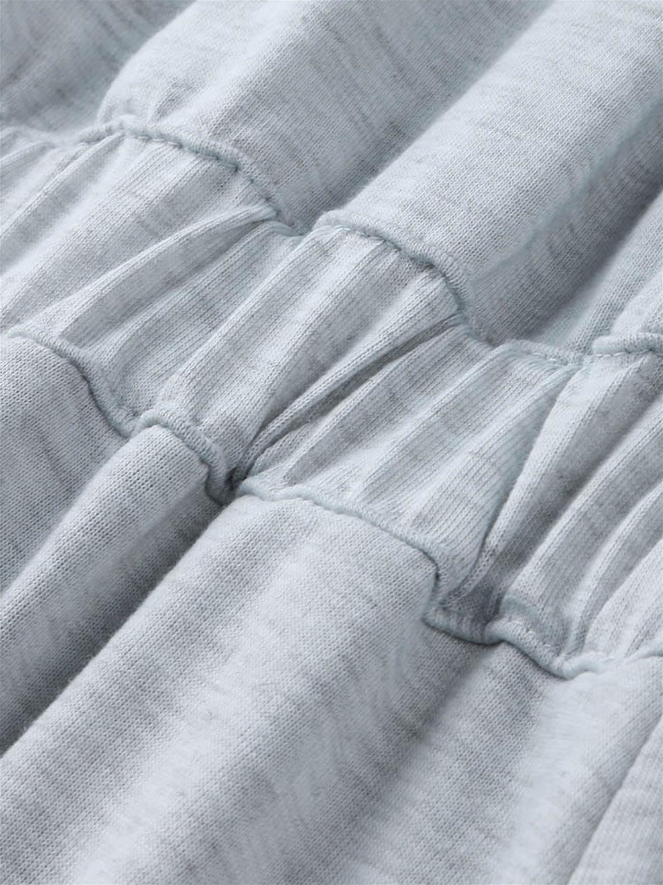 Light Grey Loose Jumpsuit With Short Sleeve