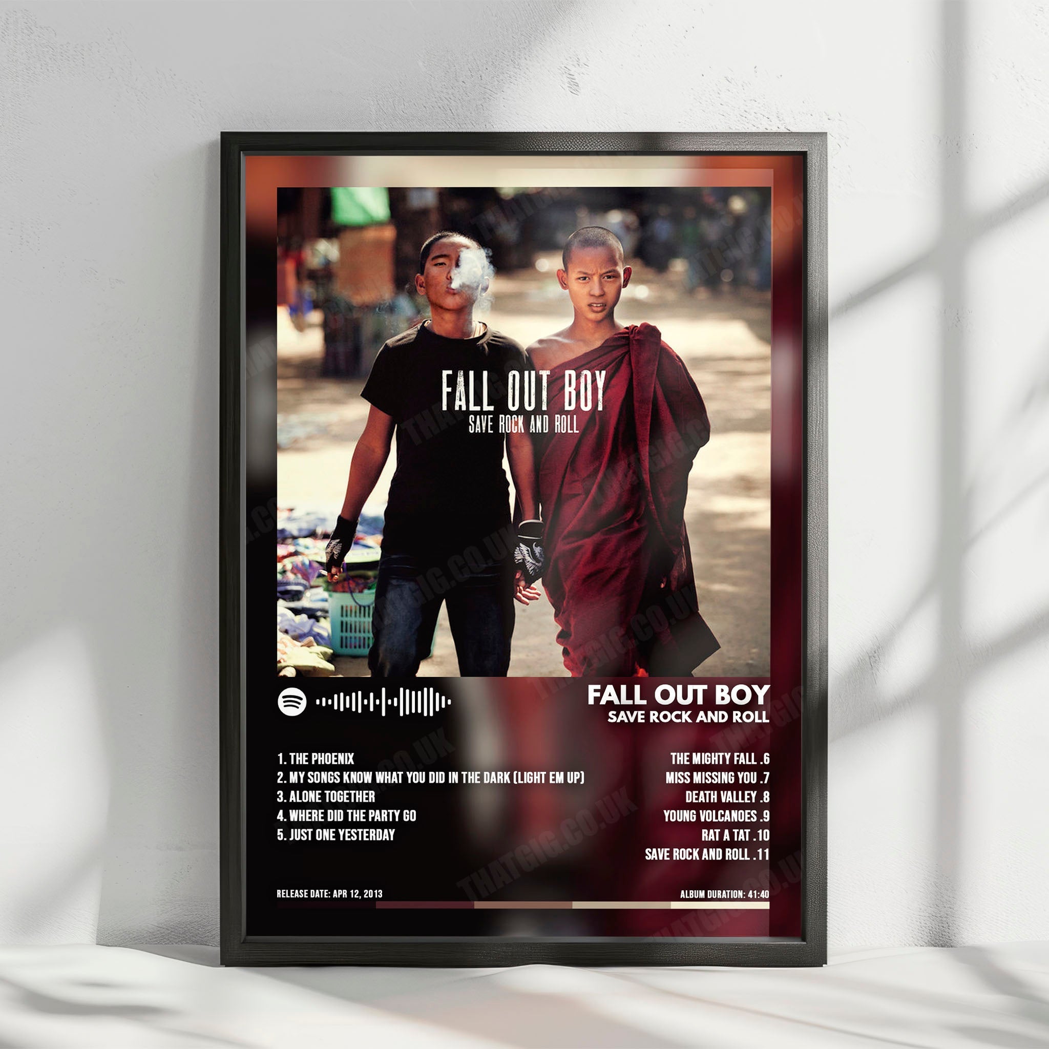 Fall Out Boy "Save Rock and Roll  " Album Cover Poster - with Complete Tracklist
