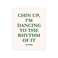 Sam Fender - Chin Up (Green + Off-white)