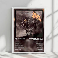 Justice "Cross" Album Cover Poster - with Complete Tracklist