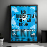 LCD Soundsystem "American Dream" Album Cover Poster - with Complete Tracklist