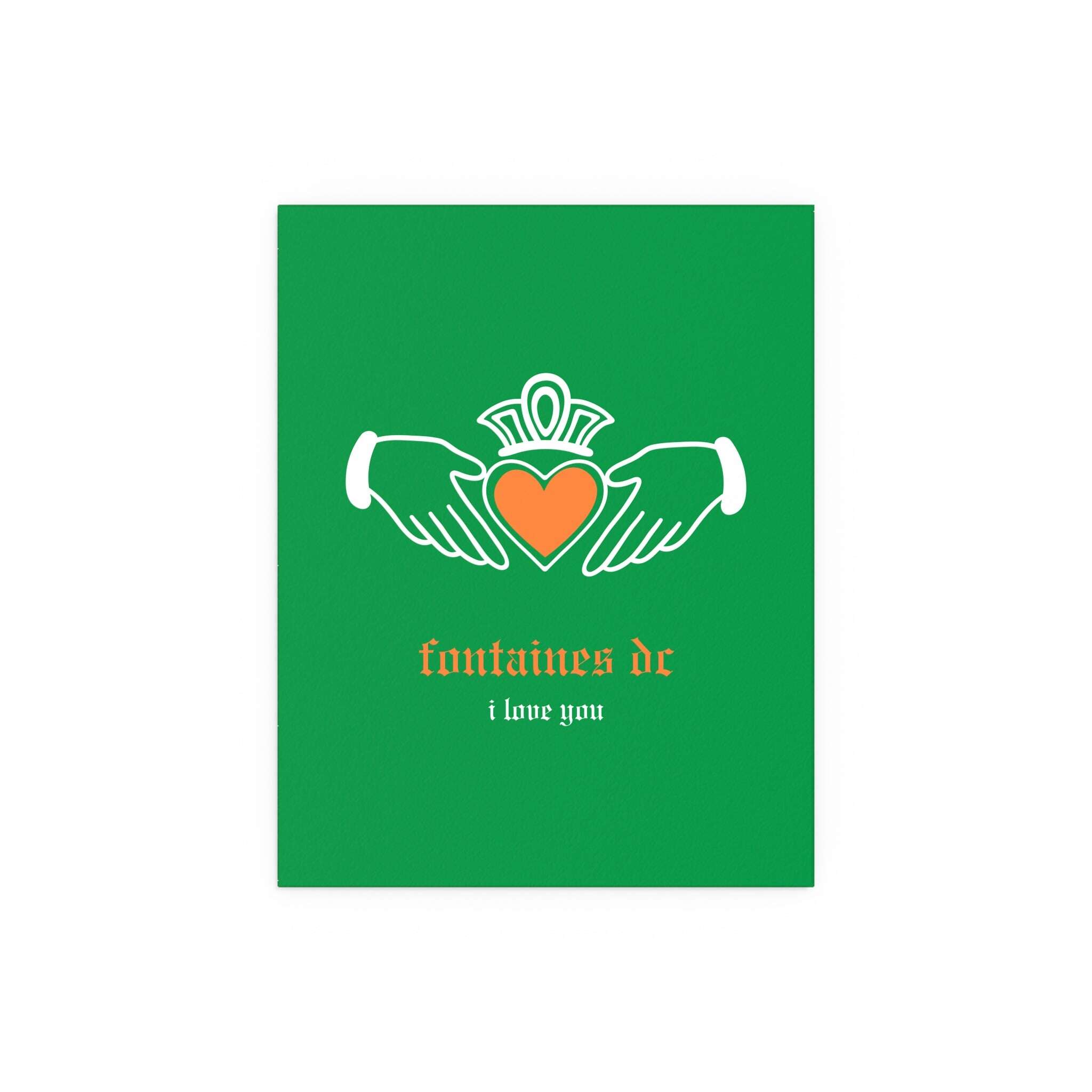 Fontaines DC - I Love You - Irish Claddagh (Tricolour)
