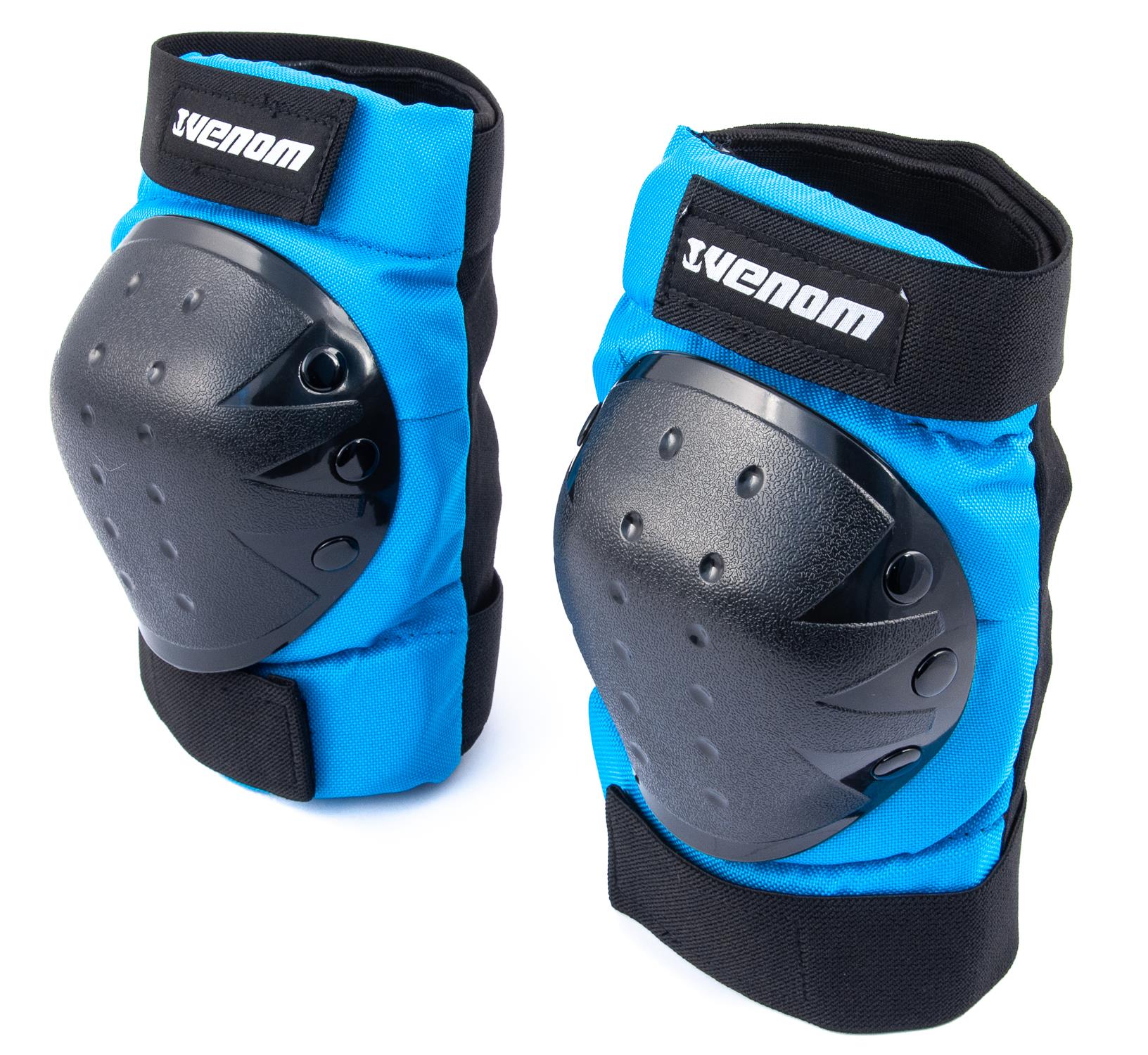 Venom Triple Knee/Elbow/Wrist Pad Set - Blue Black
