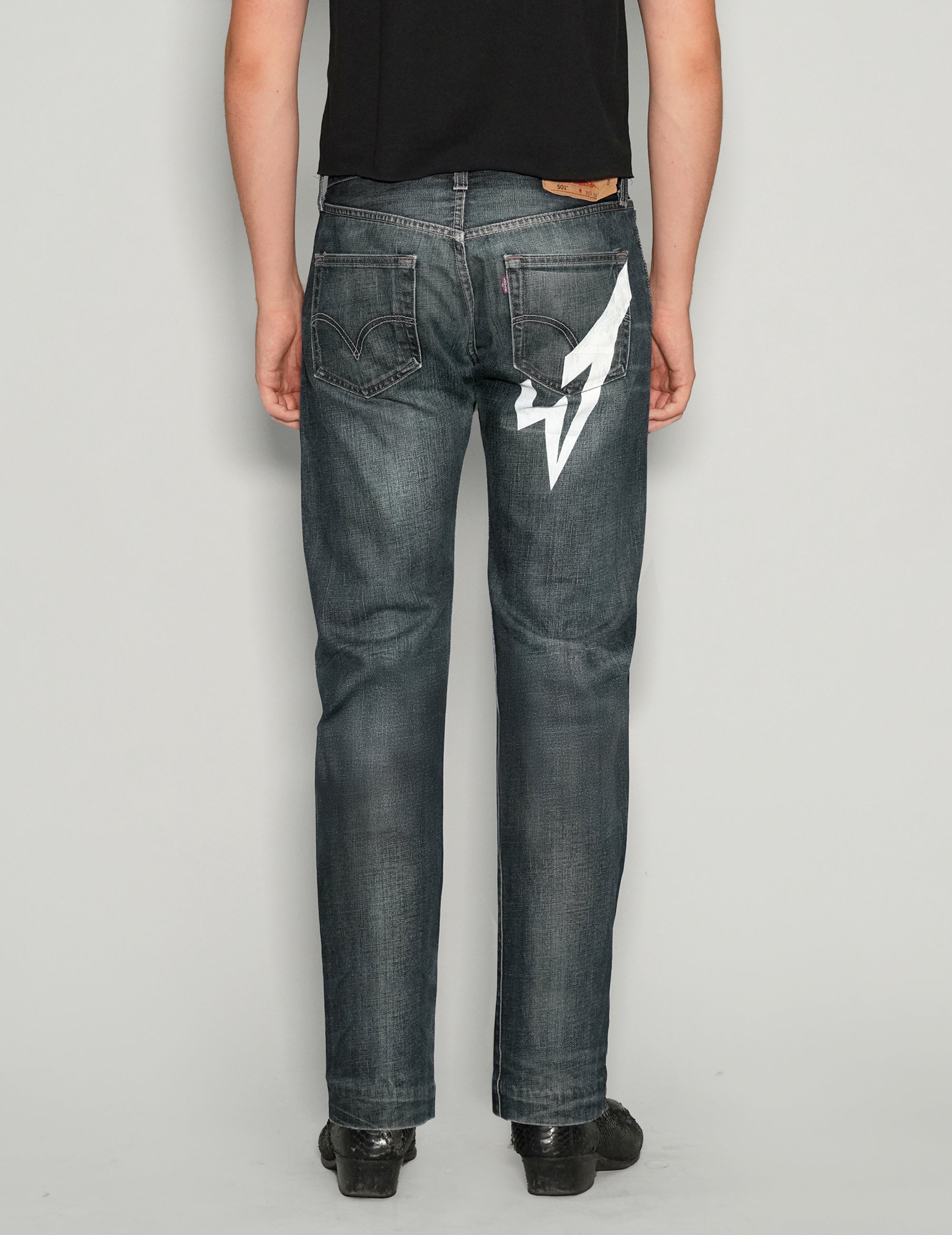 'Love Will Tear Us Apart' Jeans in Indigo