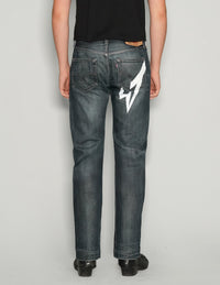 'Love Will Tear Us Apart' Jeans in Indigo