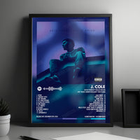 J. Cole "2014 Forest Hills Drive (10 Year Anniversary Edition)" Album Cover Poster - with Complete Tracklist