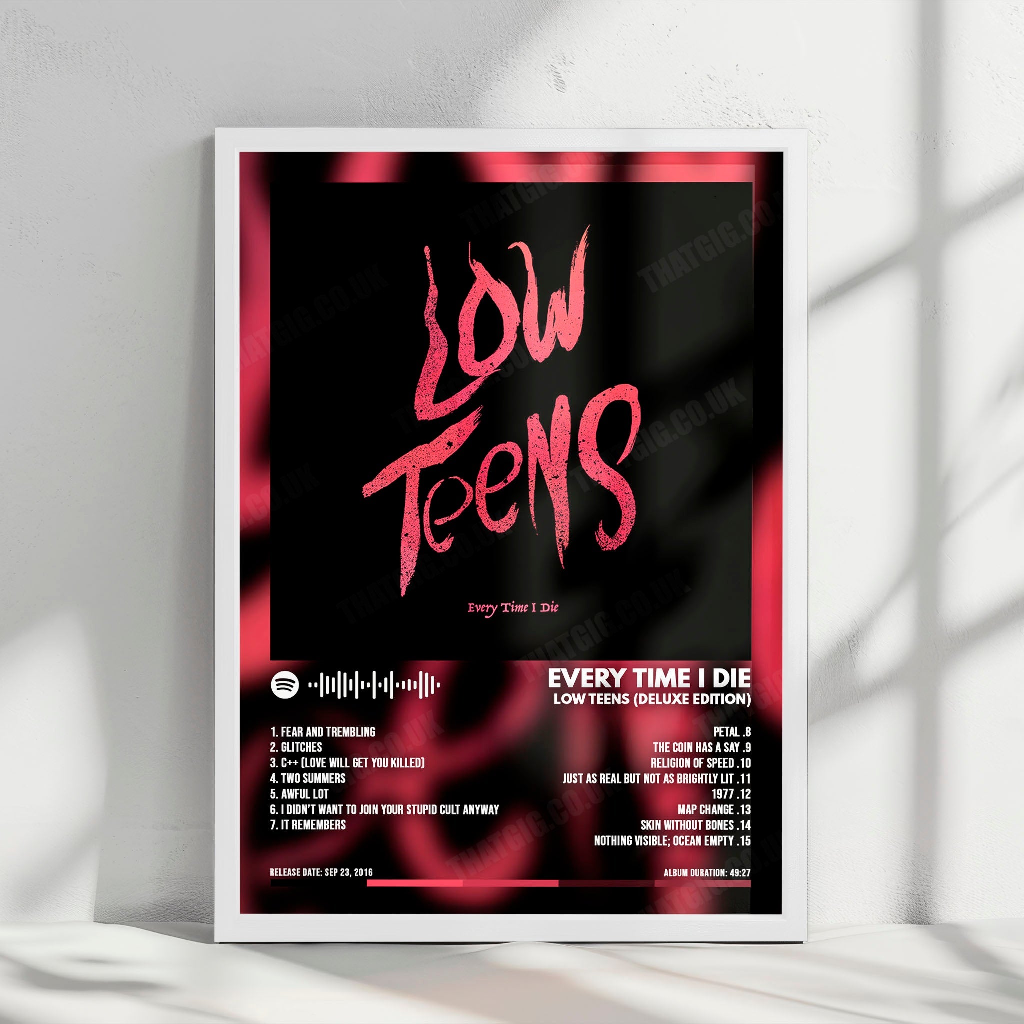 Every Time I Die "Low Teens" Album Cover Poster - with Complete Tracklist