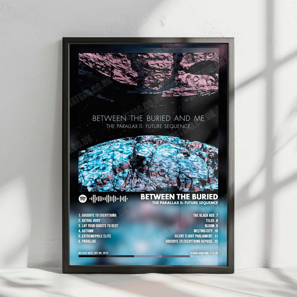 Between the Buried and Me "The Parallax II" Album Cover Poster - with Complete Tracklist