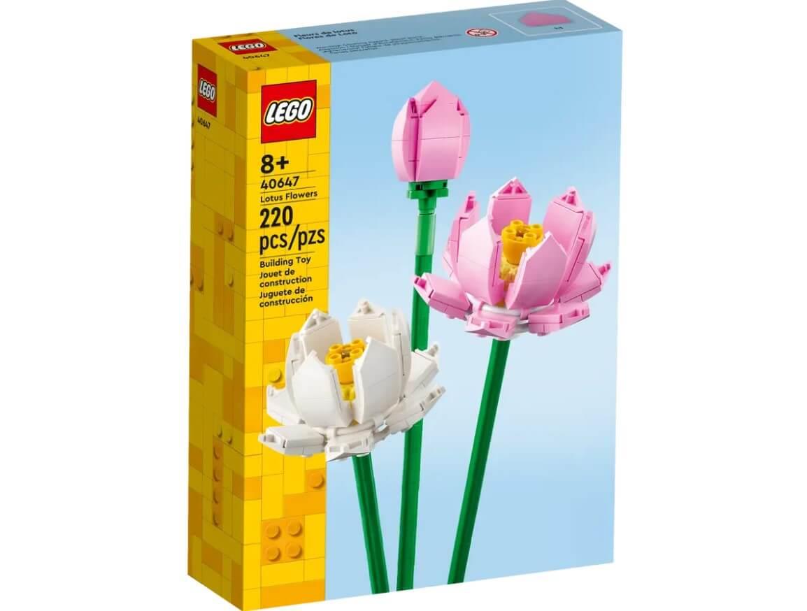 Lego Botanicals 40647 Lotus Flowers Building Toy Gift for Ages 8 & Up