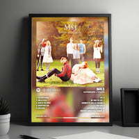 M83 "Saturdays = Youth" Album Cover Poster - with Complete Tracklist