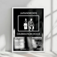 Japandroids "Celebration Rock" Album Cover Poster - with Complete Tracklist
