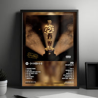 JID "DiCaprio 2" Album Cover Poster - with Complete Tracklist