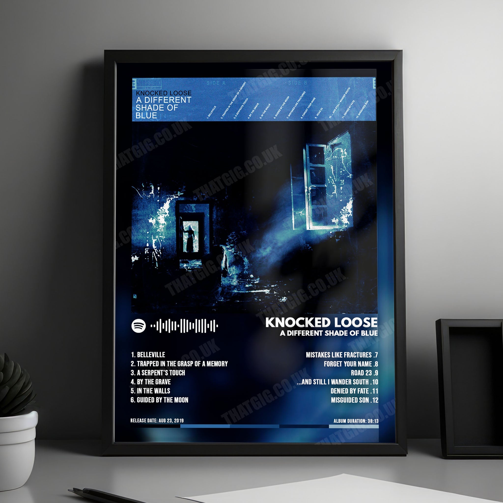 Knocked Loose "A Different Shade Of Blue" Album Cover Poster - with Complete Tracklist
