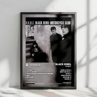 Black Rebel Motorcycle Club "BRMC" Album Cover Poster - with Complete Tracklist