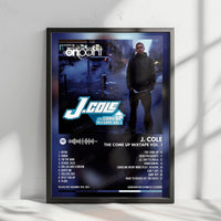 J. Cole "The Come Up Mixtape Vol. 1" Album Cover Poster - with Complete Tracklist