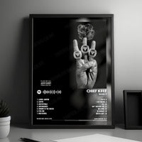 Chief Keef "Bang 3" Album Cover Poster - with Complete Tracklist