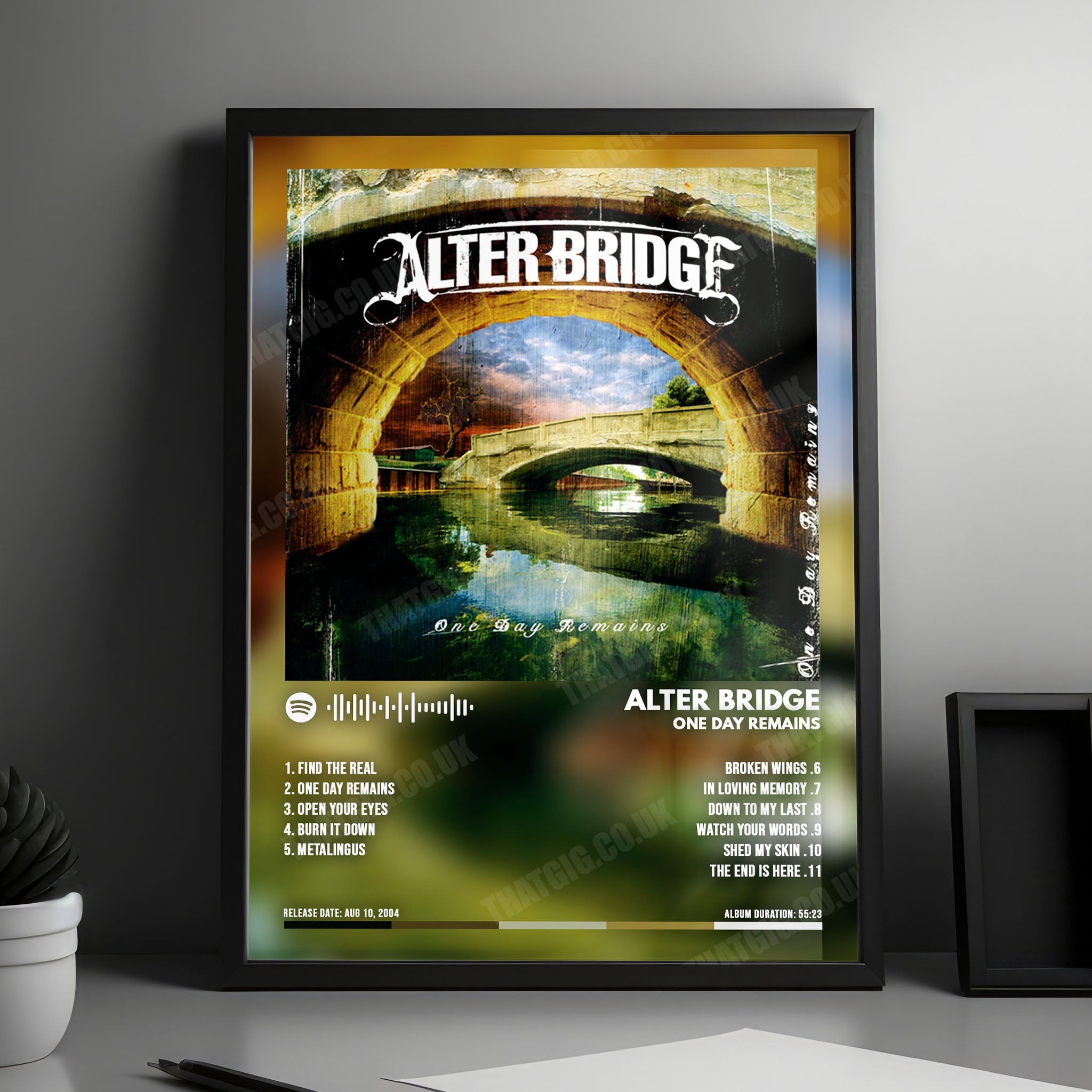 Alter Bridge "One Day Remains" Album Cover Poster - with Complete Tracklist