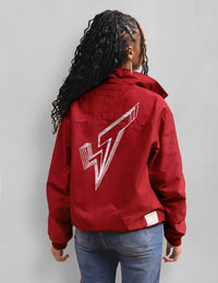 Classic Harrington Jacket in Red