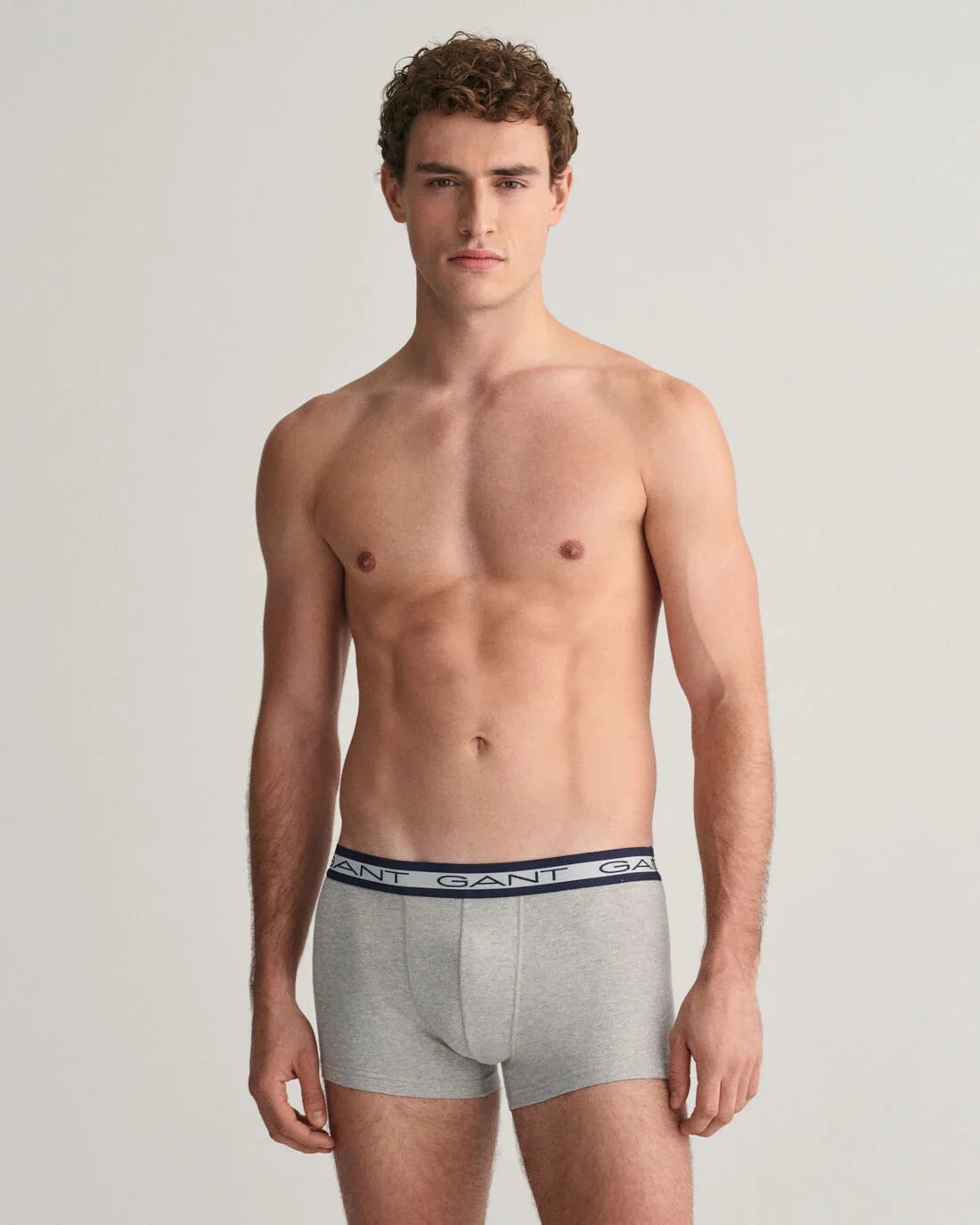GANT CORE Mens 3 Pack Trunks Light Grey