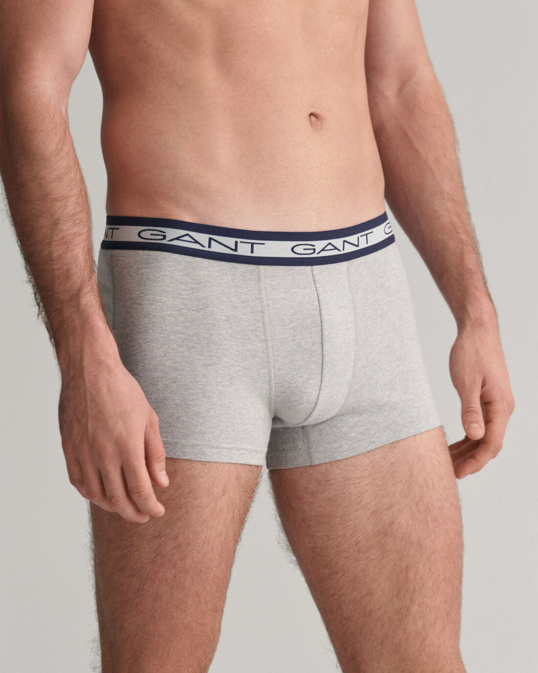 GANT CORE Mens 3 Pack Trunks Light Grey