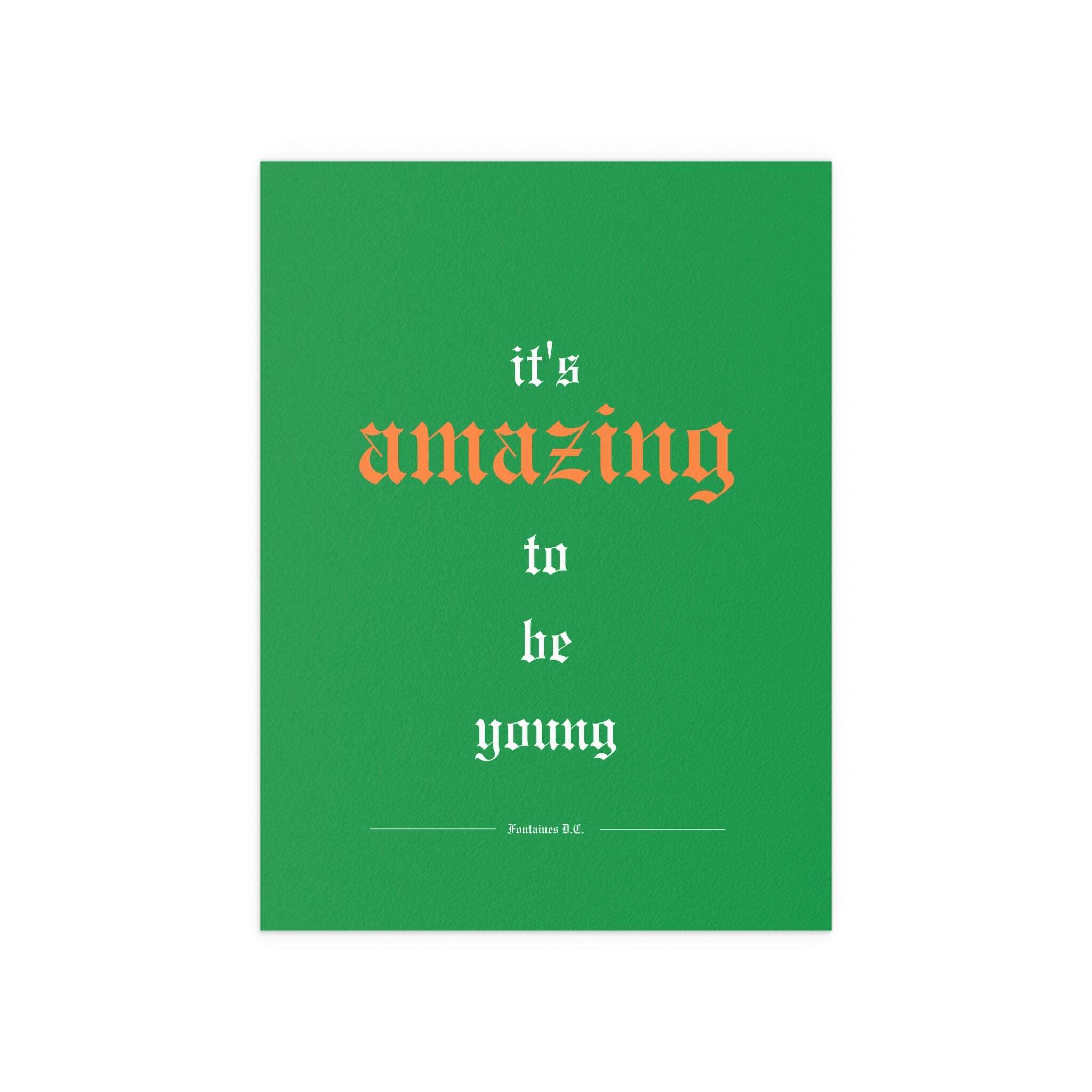 Fontaines DC - It's Amazing To Be Young (Tricolour)