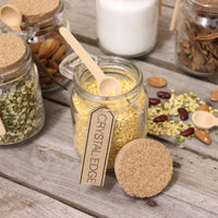 General Store Set of 6 Stylish Glass Storage Jars with Spoon