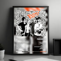 Paramore "Riot!" Album Cover Poster - with Complete Tracklist