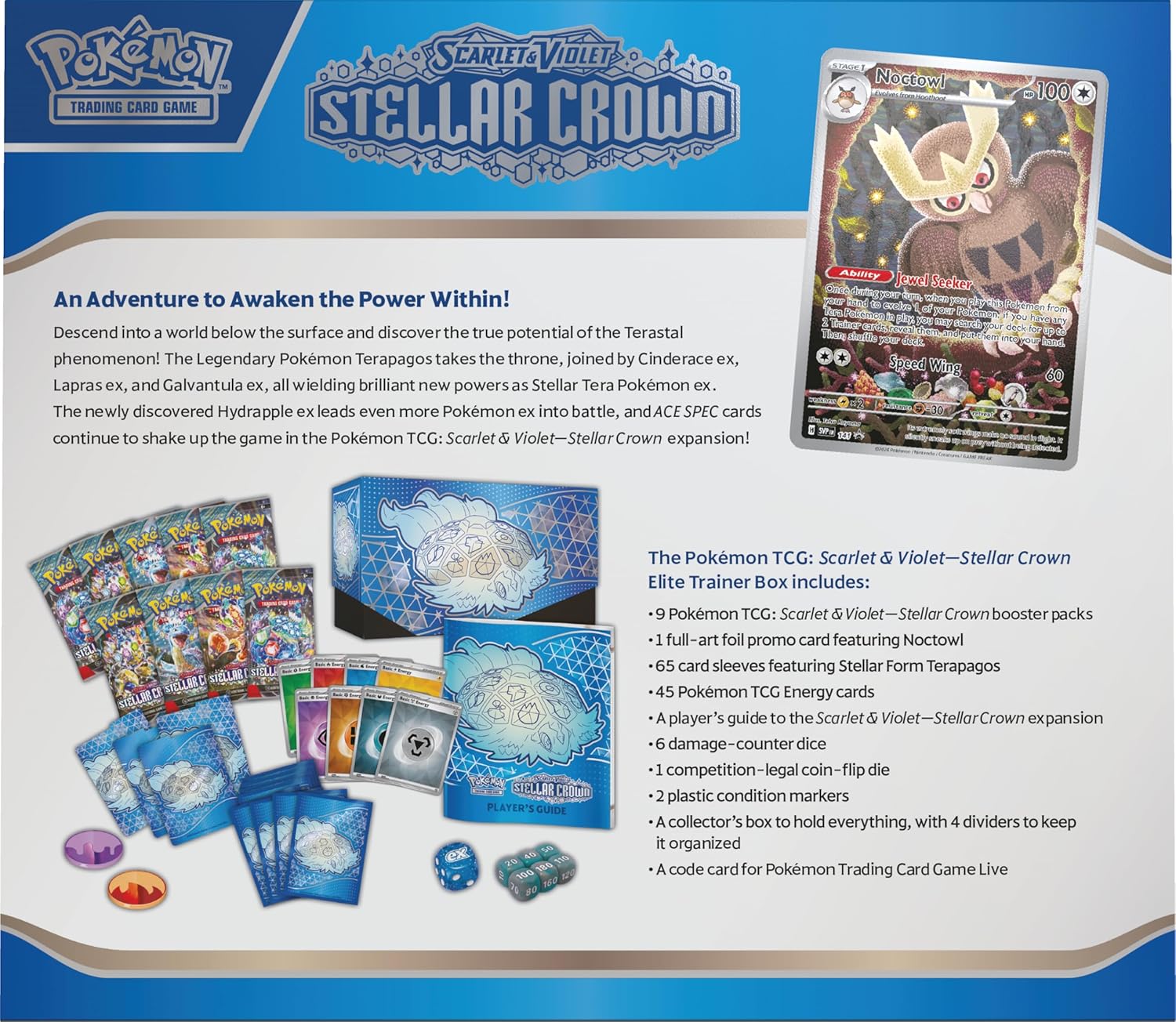 Pokemon TCG: Scarlet & Violet— ETB Stellar Crown Elite Trainer Box
