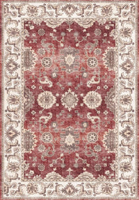 Jasru Vintage Washable Non-Slip Rug for Effortless Style & Comfort