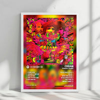 Cream "Disraeli Gears  " Album Cover Poster - with Complete Tracklist