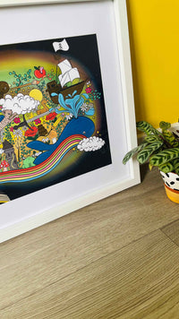 A World In A Book Original Art Print