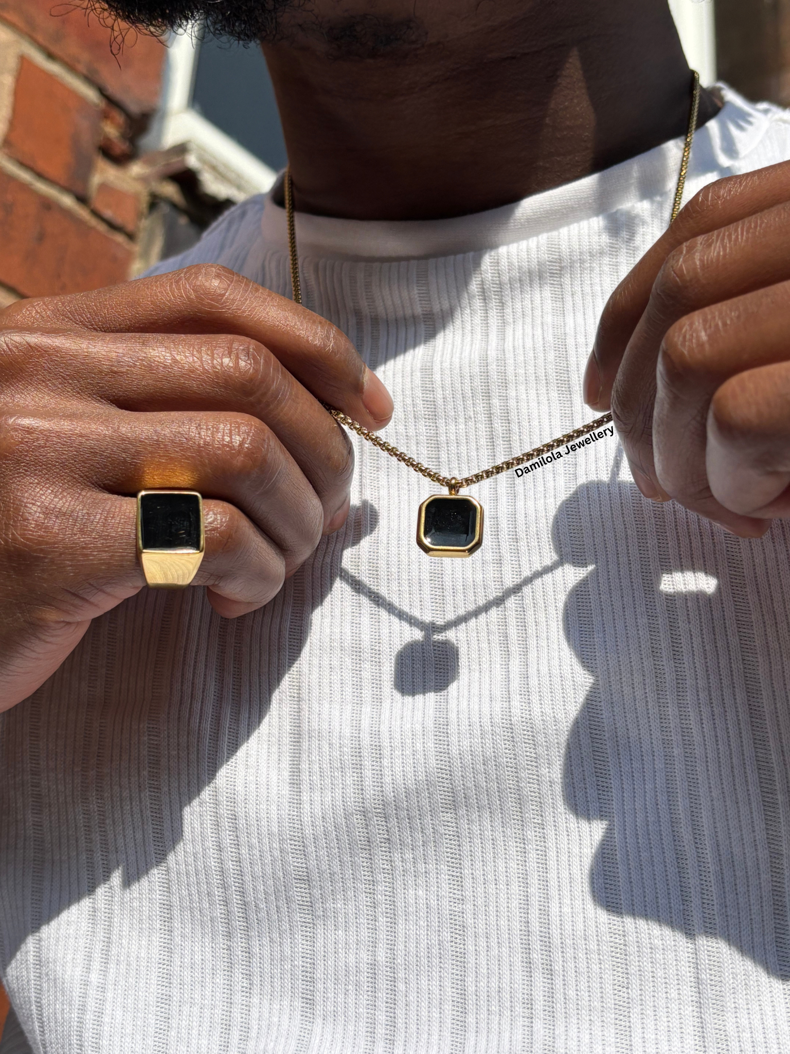 ‘King Noir’ Gold/Silver Necklace