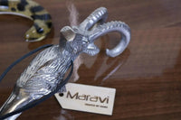 Khosa Ram's Head Antique Metal Shoe Horn – Elegant and Functional Accessory