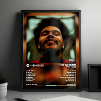 The Weeknd "After Hours" Album Cover Poster - with Complete Tracklist