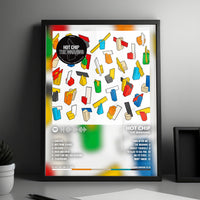 Hot Chip "The Warning" Album Cover Poster - with Complete Tracklist
