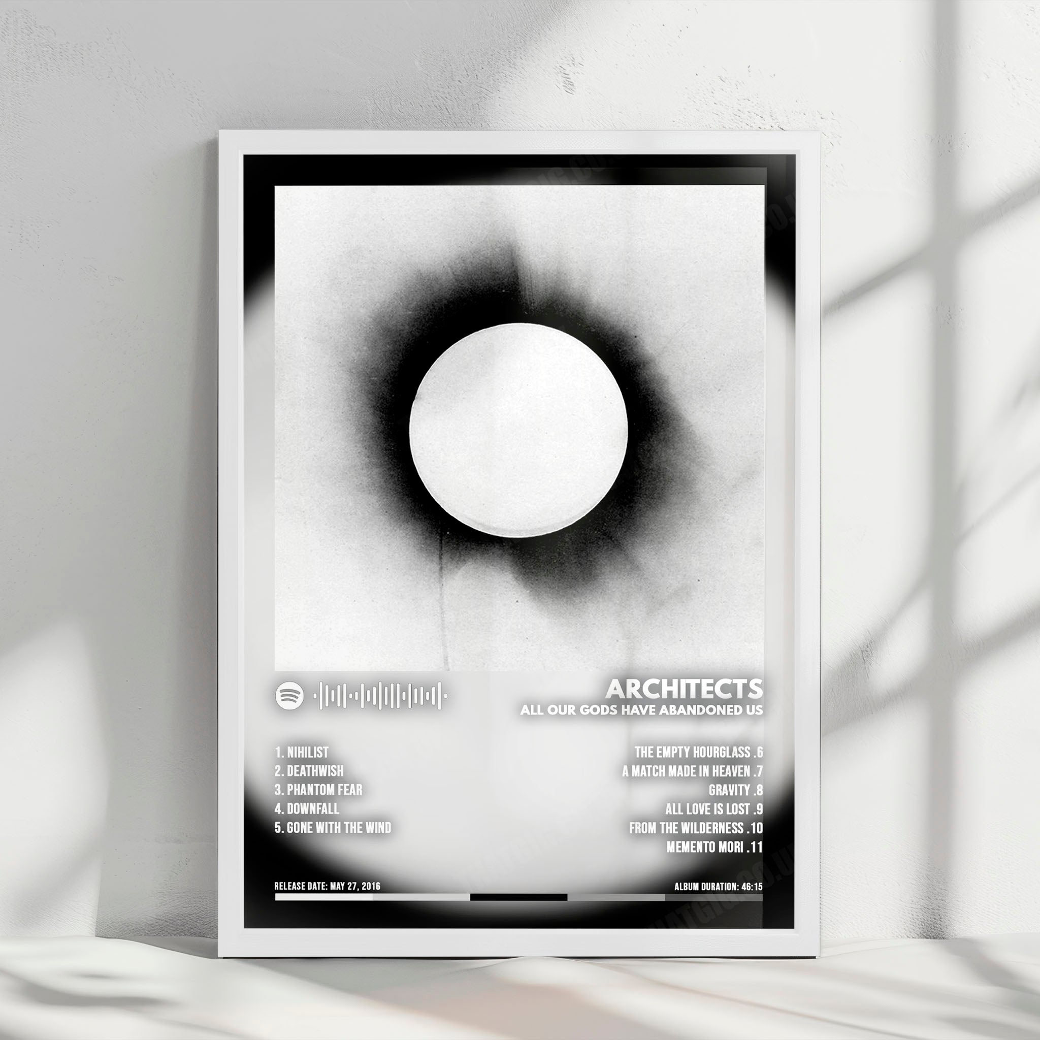 Architects "All Our Gods Have Abandoned Us" Album Cover Poster - with Complete Tracklist