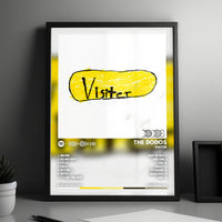 The Dodos "Visiter" Album Cover Poster - with Complete Tracklist