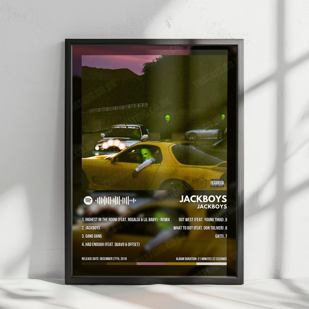Jackboys "Jackboys" Album Cover Poster - with Complete Tracklist