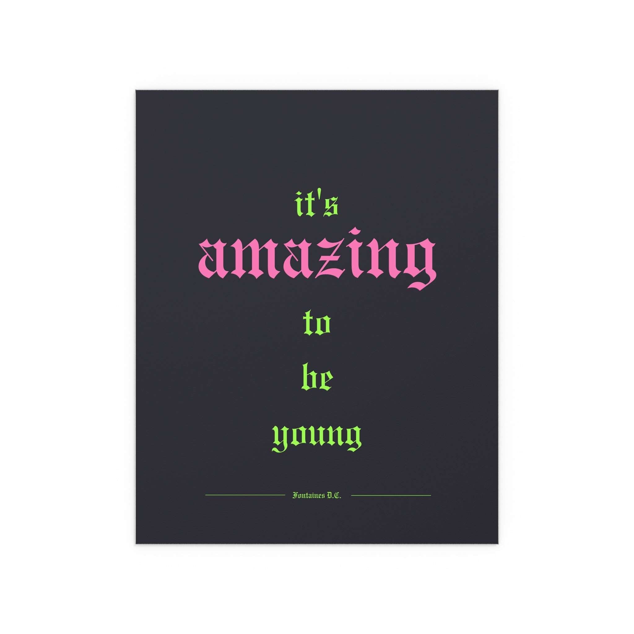 Fontaines DC - It's Amazing To Be Young (Black + Green + Pink)
