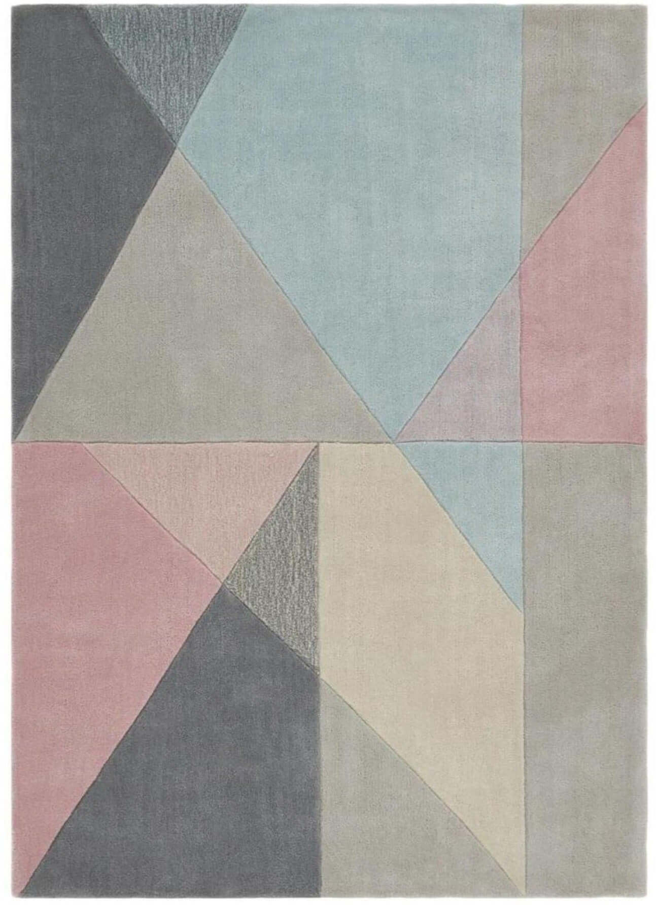 Trio Multi Pastel Geometric Rug for Modern Interiors