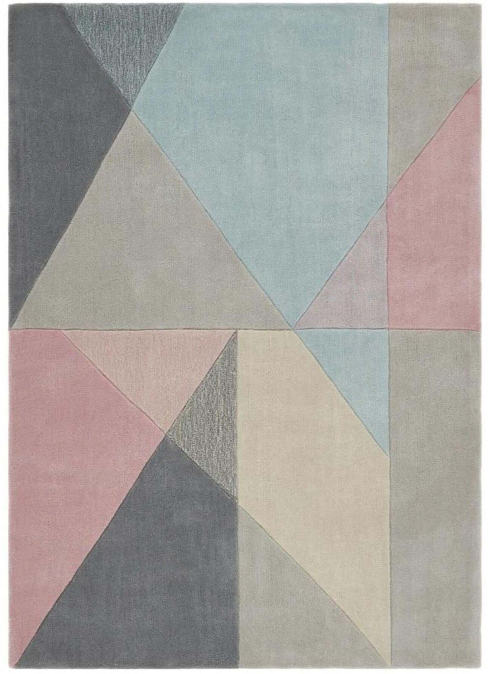 Trio Multi Pastel Geometric Rug for Modern Interiors