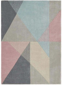 Trio Multi Pastel Geometric Rug for Modern Interiors