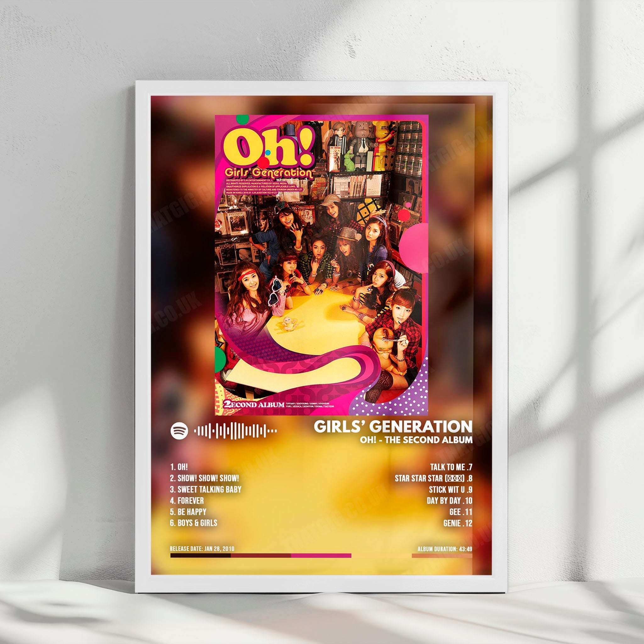 Girls "Album" Album Cover Poster - with Complete Tracklist