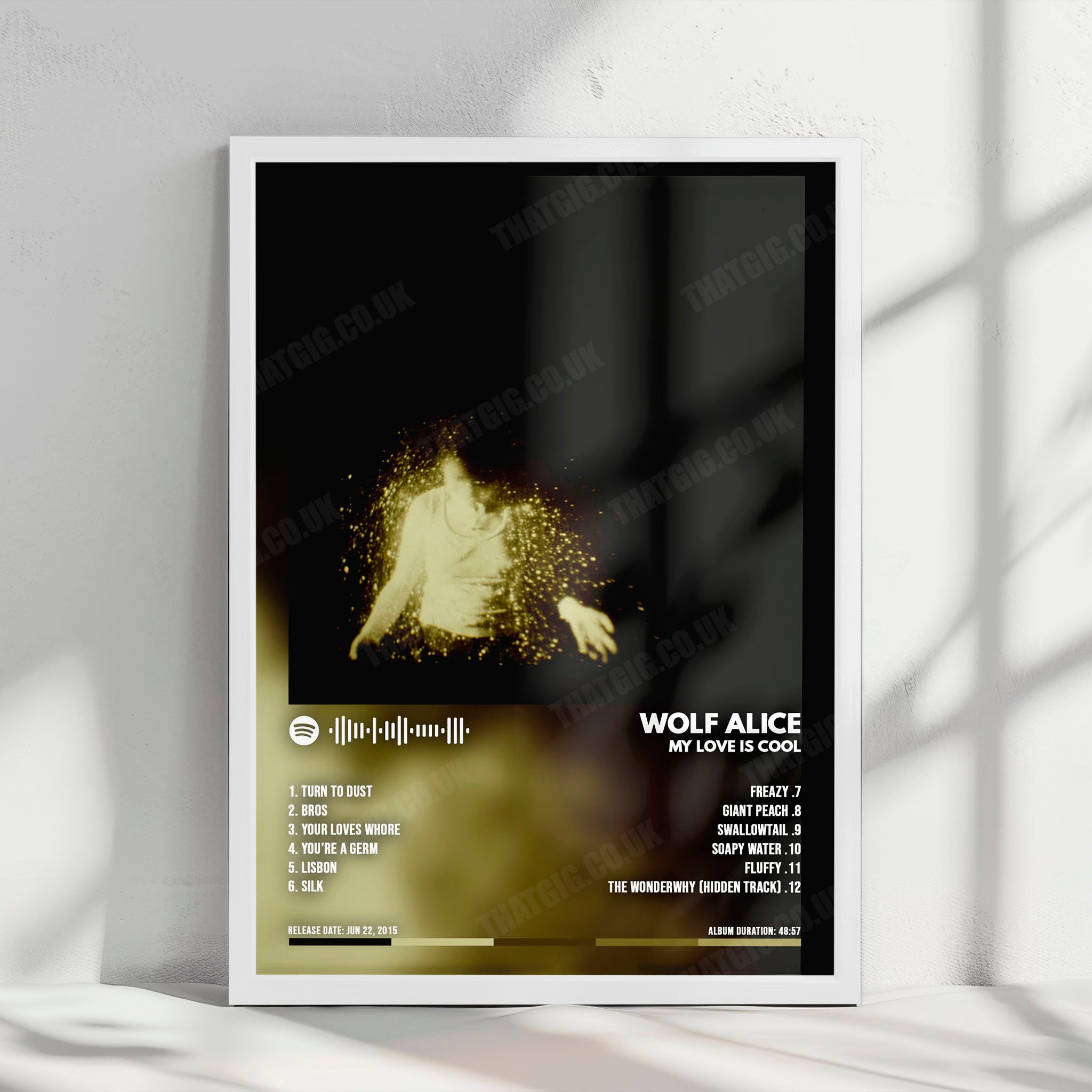 Wolf Alice "My Love Is Cool" Album Cover Poster - with Complete Tracklist