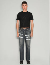 'Love Will Tear Us Apart' Jeans in Indigo