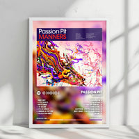 Passion Pit "Manners" Album Cover Poster - with Complete Tracklist