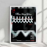 Three Days Grace "One-X" Album Cover Poster - with Complete Tracklist