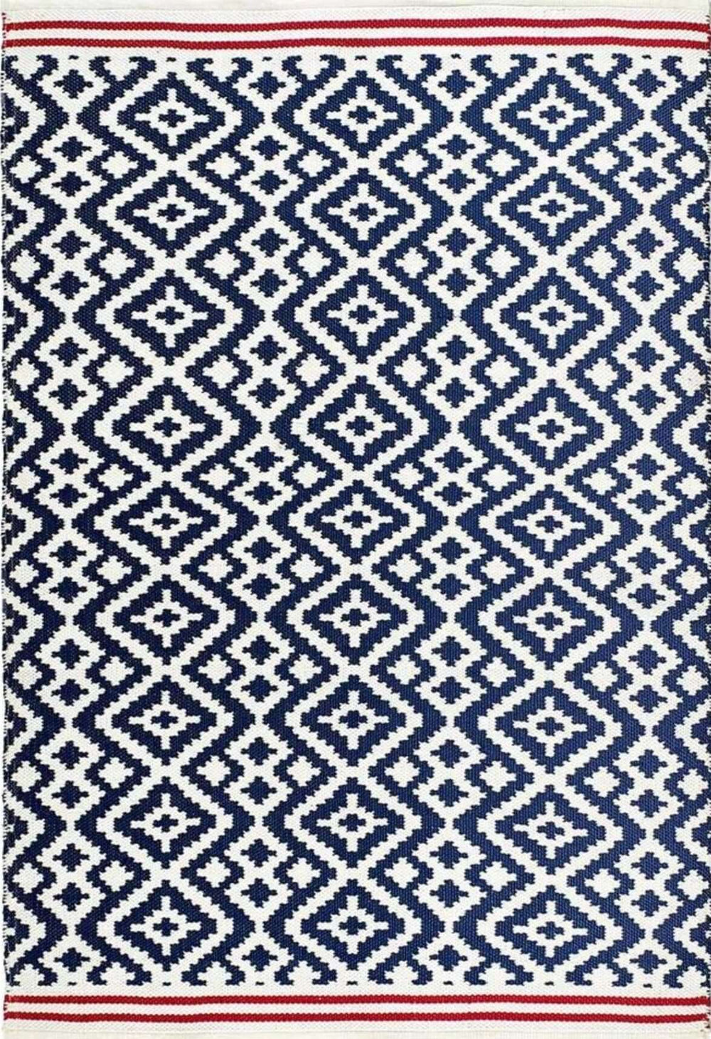 Aztec Blue Outdoor Rug