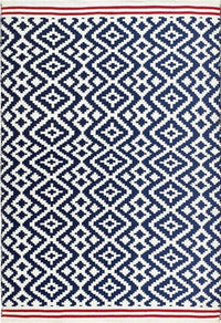 Aztec Blue Outdoor Rug