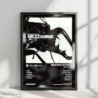 Massive Attack "Mezzanine" Album Cover Poster - with Complete Tracklist